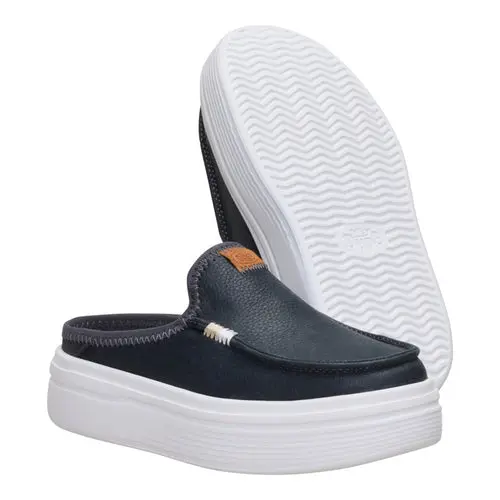 HEYDUDES Austin Lift Youth Leather – Black online