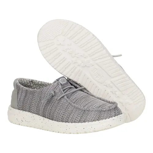 HEYDUDES Wally Youth Stretch Mesh – Grey online
