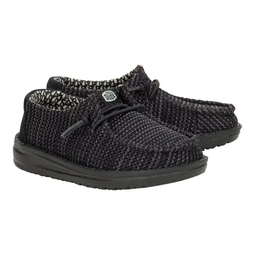 HEYDUDES Wendy Toddler Stretch Sox – Black/Black online