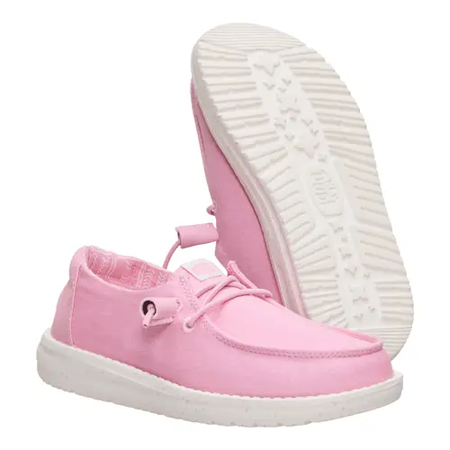 HEYDUDES Wendy Youth Stretch Canvas – Cameo Pink online