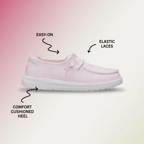 HEYDUDES Wendy Youth Stretch Jersey – Light Pink online