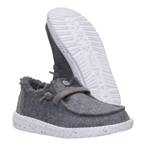 HEYDUDES Wendy Youth Wool Cozy – Charcoal online