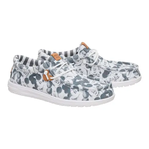 HEYDUDES Disney Mickey Mouse Print Wally – Grey / Multi online