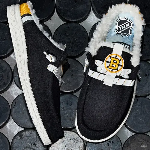 HEYDUDES NHLu00ae Boston Bruinsu00ae Wally Slip – Black / Yellow online