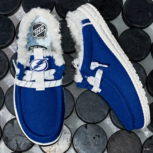 HEYDUDES NHLu00ae Tampa Bay Lightningu00ae Wally Slip – Varsity Blue / White online
