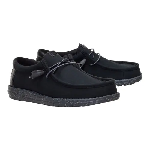 HEYDUDES Wally Hex – Black / Black online