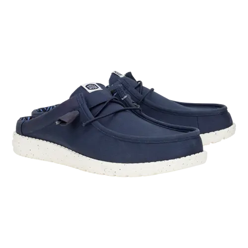 HEYDUDES Wally Slip Stretch Canvas – Navy online