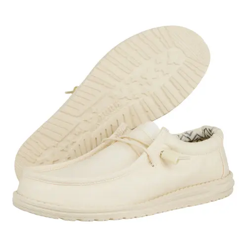 HEYDUDES Wally Stretch Canvas – Stone White online