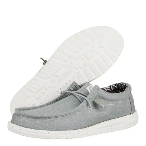HEYDUDES Wally Stretch Canvas Wide – Light Grey online