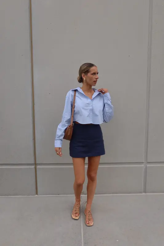 Hampton Collared Button Down Top