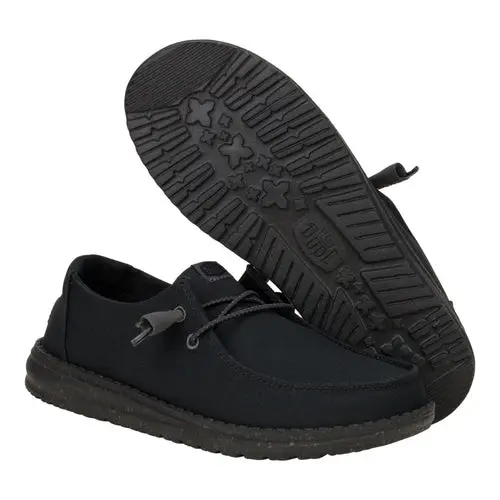 HEYDUDES Wendy Canvas Mono – Black/Ash Rose online