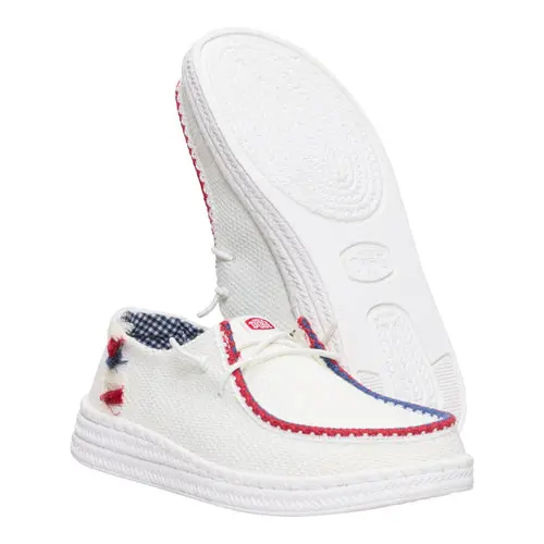 HEYDUDES Wendy Espadrille Americana – White online