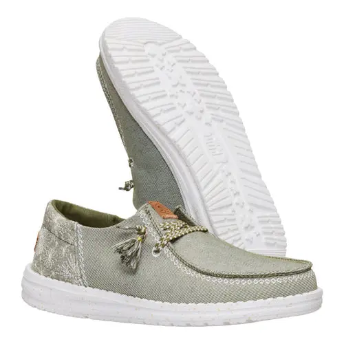 HEYDUDES Wendy Funk Embroidered Floral – Olive online