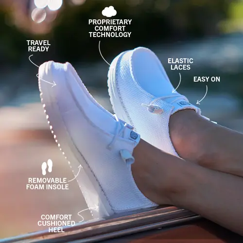 HEYDUDES Wendy Stretch Sox – White online